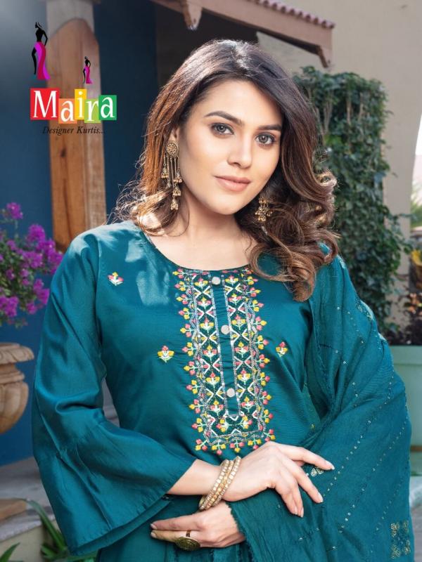 Maira Sanaya Vol 1 Fancy Viscose Kurti With Bottom Dupatta Collection